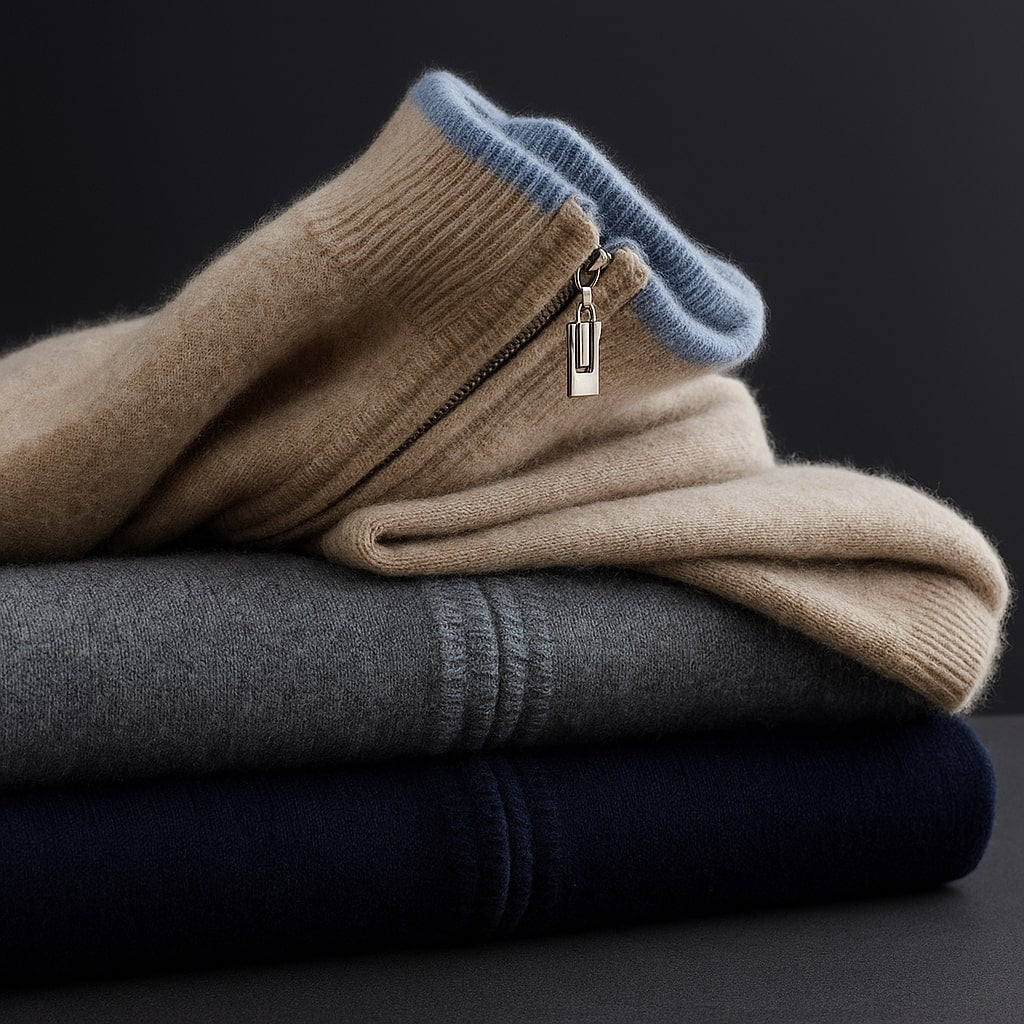 HARVEY™|ELEGANT WOOL ZIP JACKET