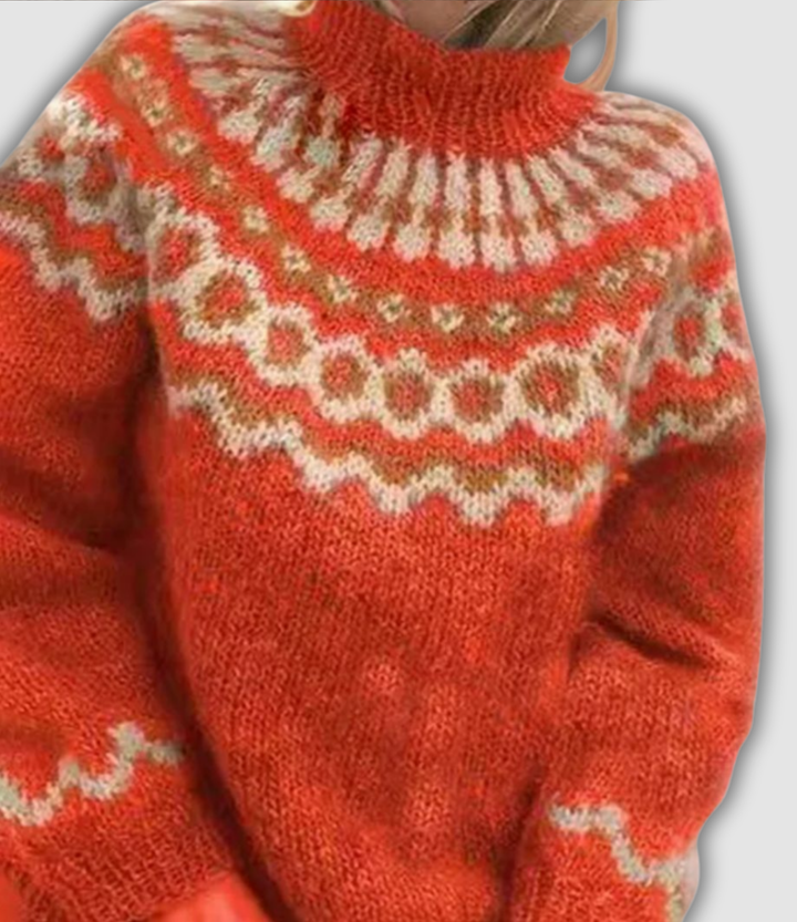 SERAPHINE™|RETRO TURTLENECK SWEATER