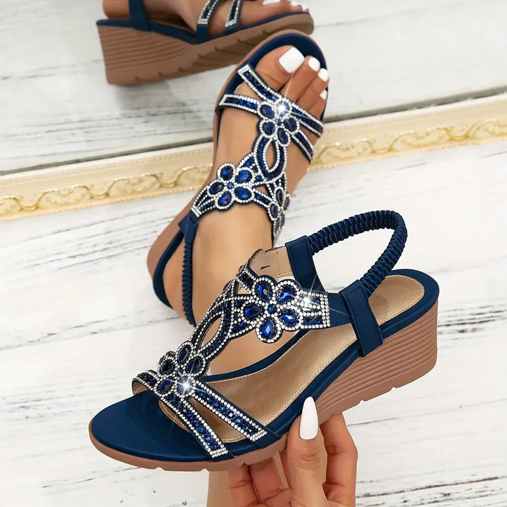 ELEGANCE™|SUPPORT WEDGE SANDALS