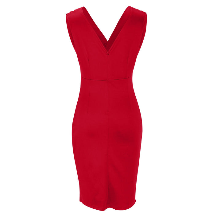NADINEE™|V-NECK SLIT DRESS
