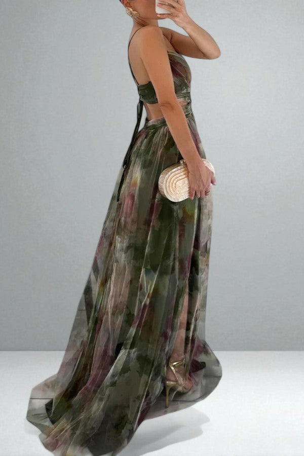 JULIETTE™|WATERCOLOR MAXI DRESS