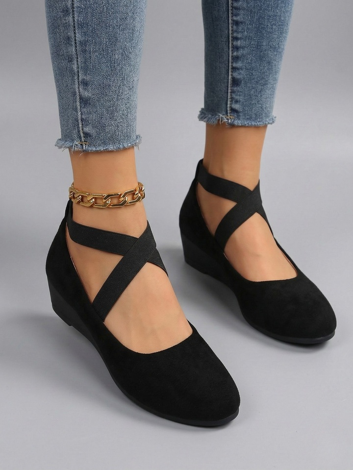 ELLE™|ELEGANT SUEDE SLIP-ONS