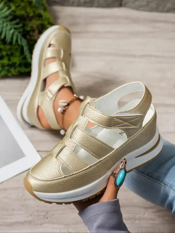 ODETTE™|VELCRO COMFORTABLE WEDGE SANDALS