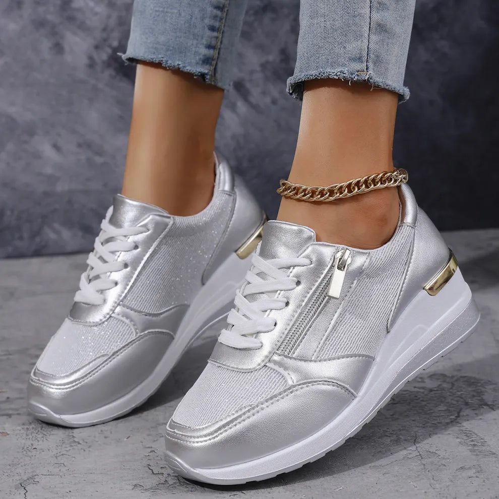 ZIPPER™|LACED SUPPORT SNEAKERS