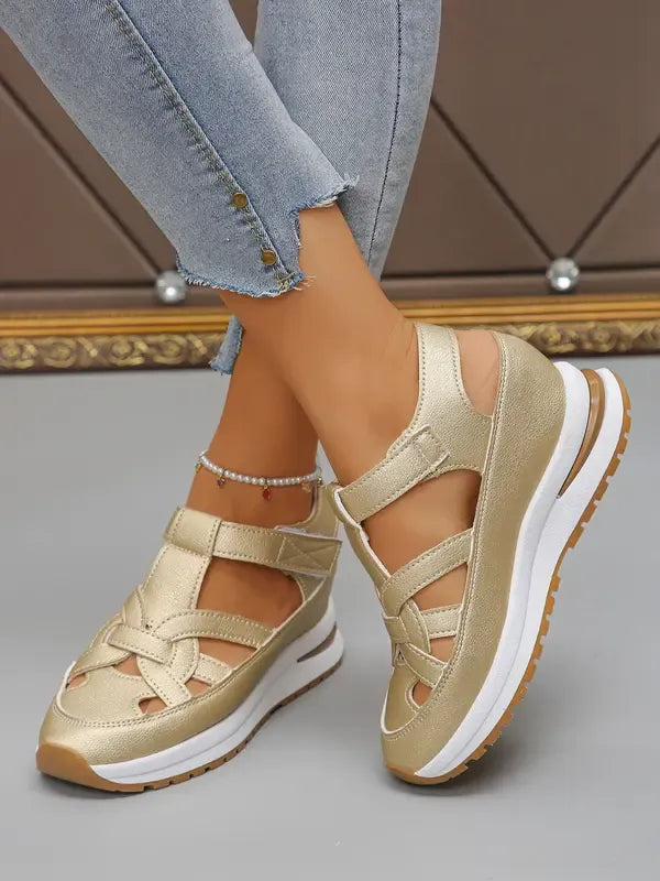 ODETTE™|VELCRO COMFORTABLE WEDGE SANDALS