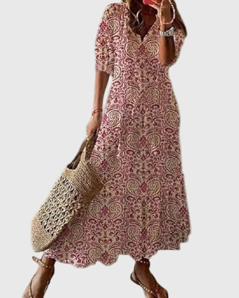 AMALIA™|BOHO VINTAGE SUMMER MAXI DRESS