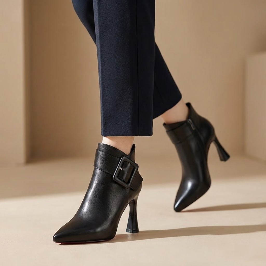 MADISON™|BUCKLE ANKLE BOOTS