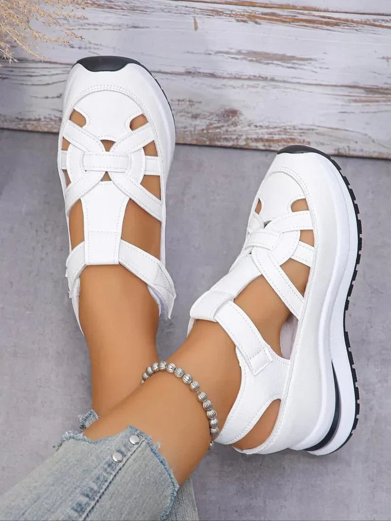 ODETTE™|VELCRO COMFORTABLE WEDGE SANDALS