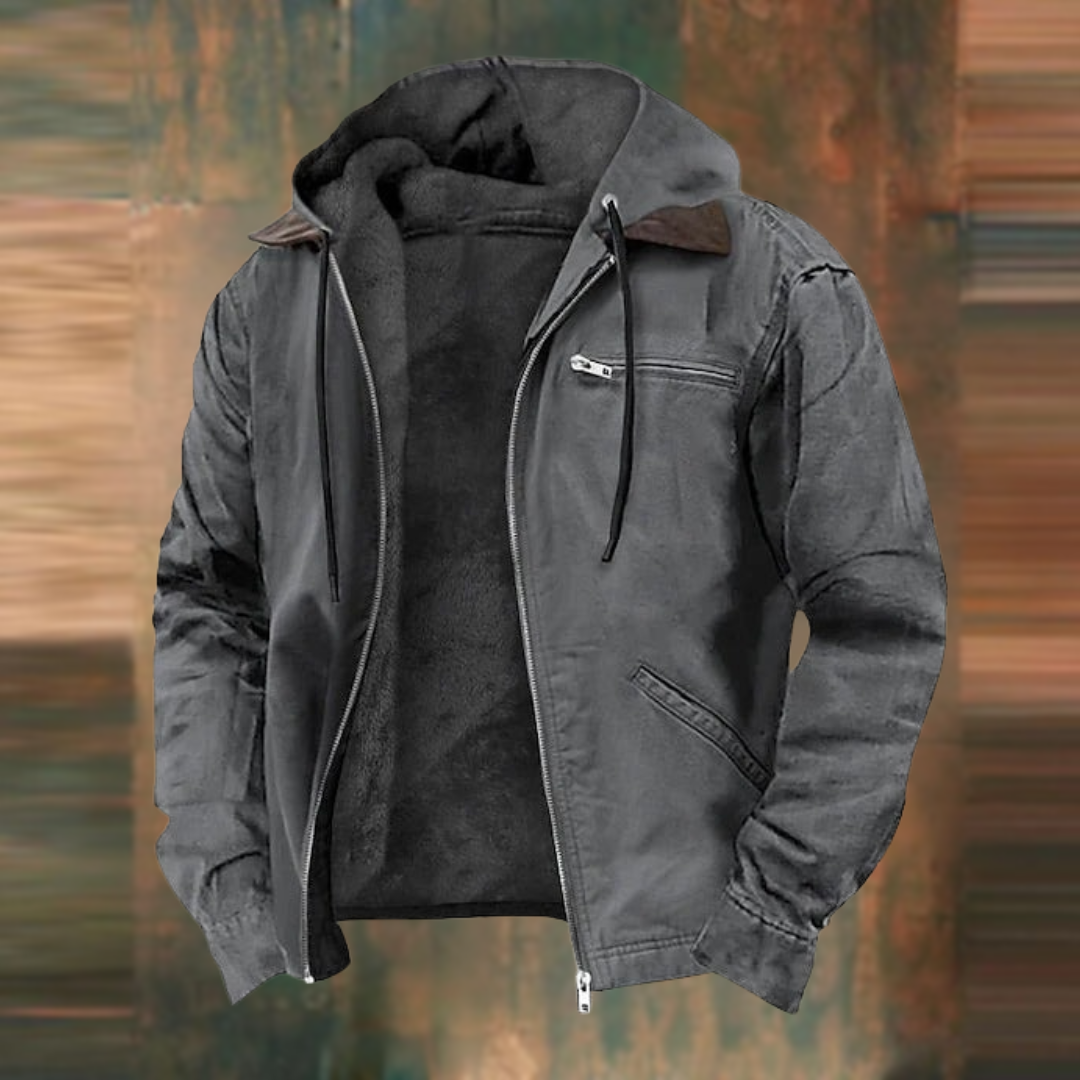 Nate™|Zipper Hooded Jacket
