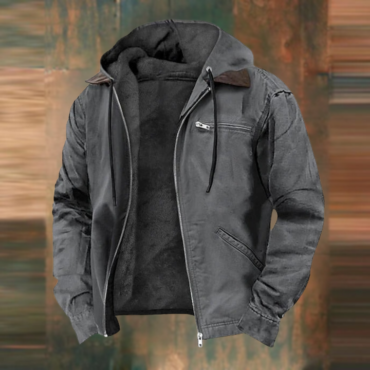 Nate™|Zipper Hooded Jacket