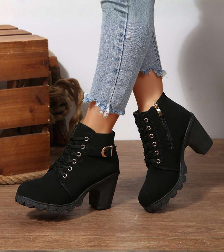ELARA™|CHUNKY COMFORT BOOTS