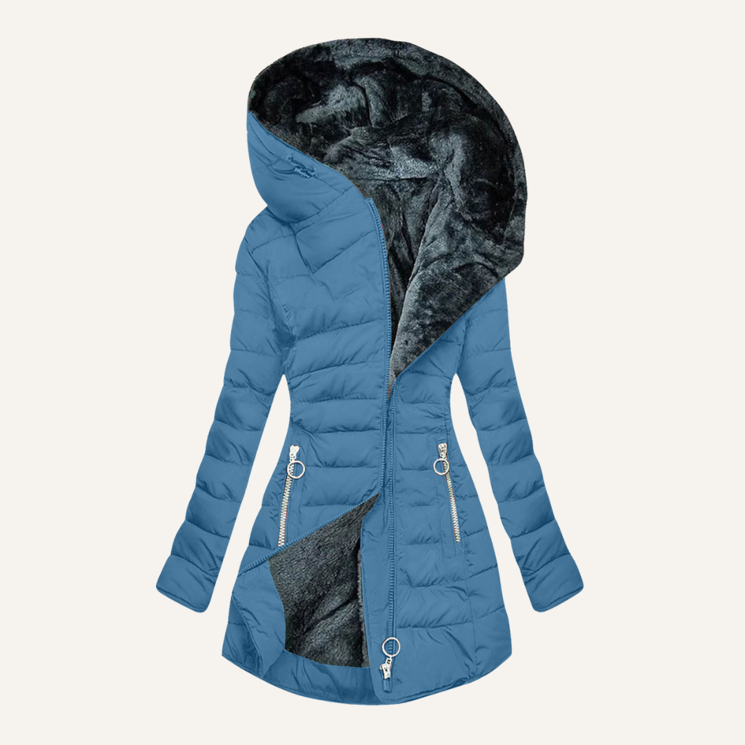 KEIRA™|QUILTED FUR COAT
