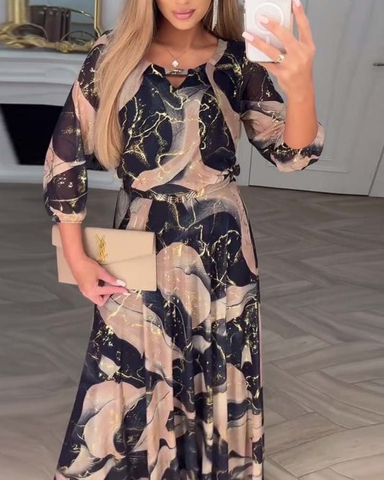 HARPER™|PRINTED MAXI DRESS