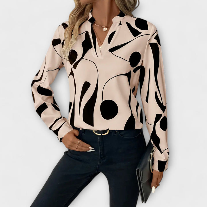 LARA™ | ELEGANT BLOUSE WITH DESIGN