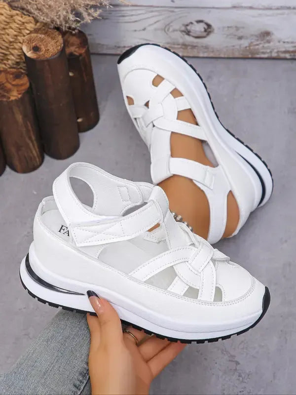 ODETTE™|VELCRO COMFORTABLE WEDGE SANDALS