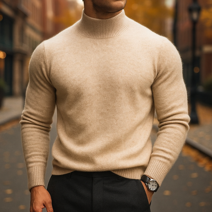 CALDER™|HALF NECK SWEATER