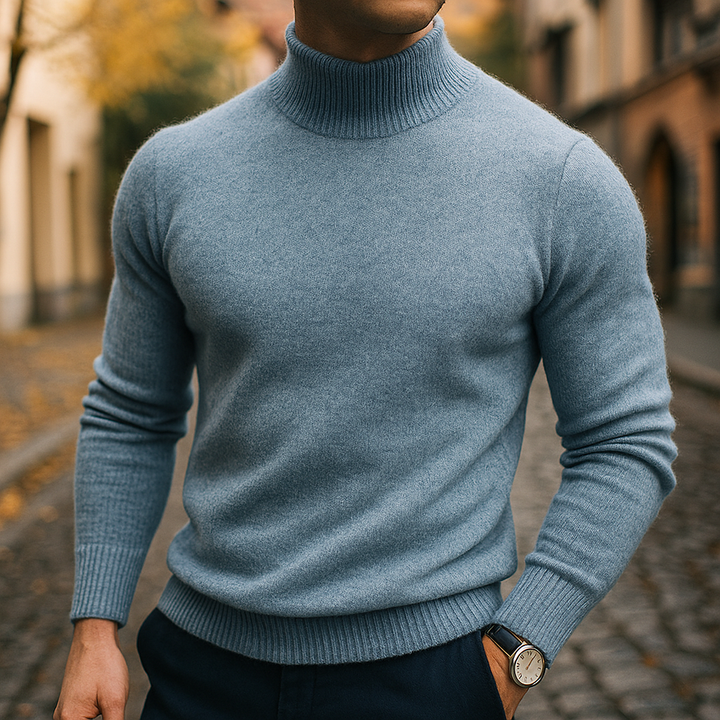 CALDER™|HALF NECK SWEATER