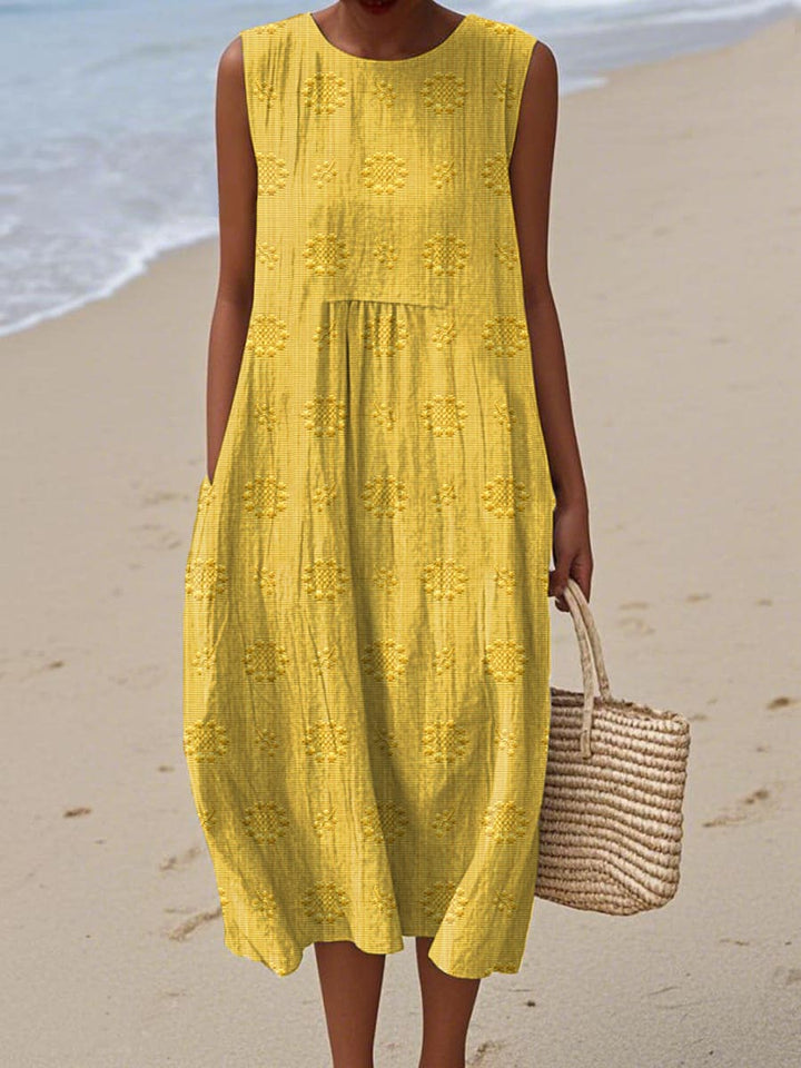 YSABEL™|SLEEVELESS MIDI DRESS