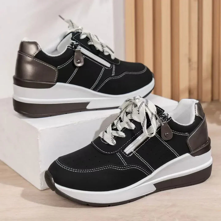 BELLA™|THICK SOLE SIDE ZIPPER SNEAKERS
