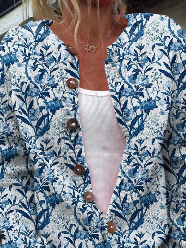 NORA™|ELEGANT FLORAL CARDIGAN