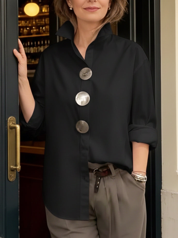 ALMIRA™|STAND COLLAR BLOUSE