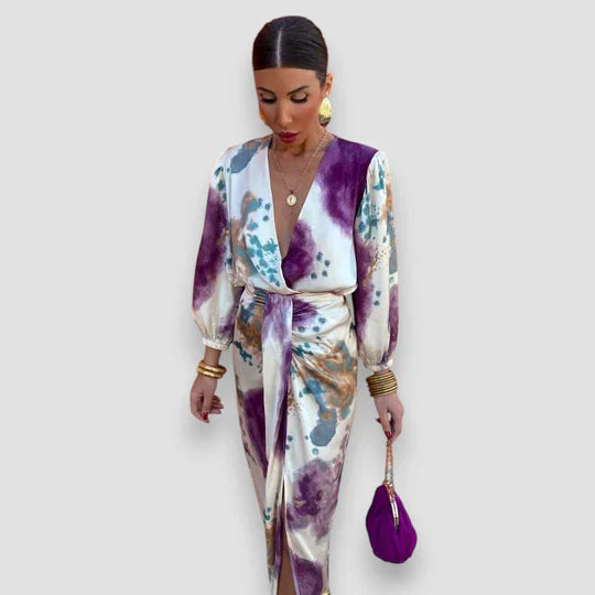 MIA™|V-NECK DRESS