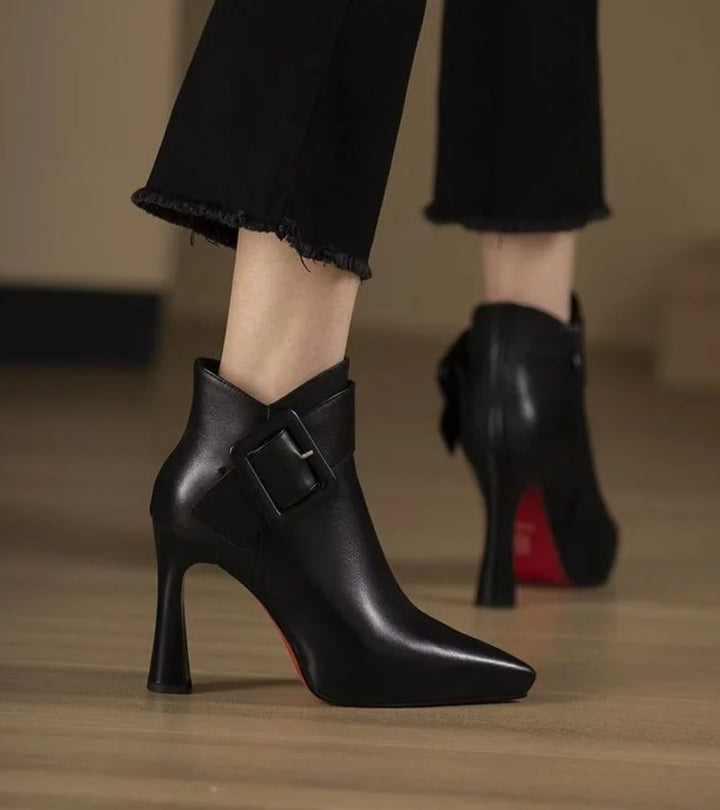 MADISON™|BUCKLE ANKLE BOOTS