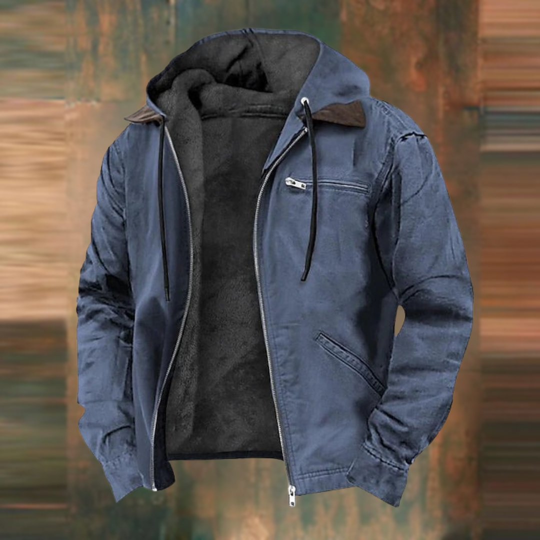 Nate™|Zipper Hooded Jacket