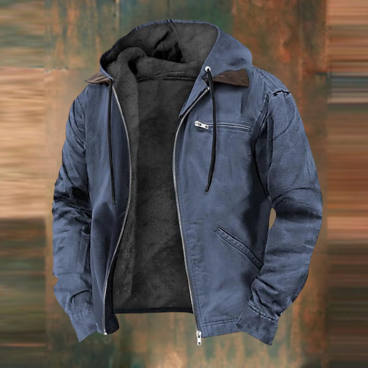 Nate™|Zipper Hooded Jacket