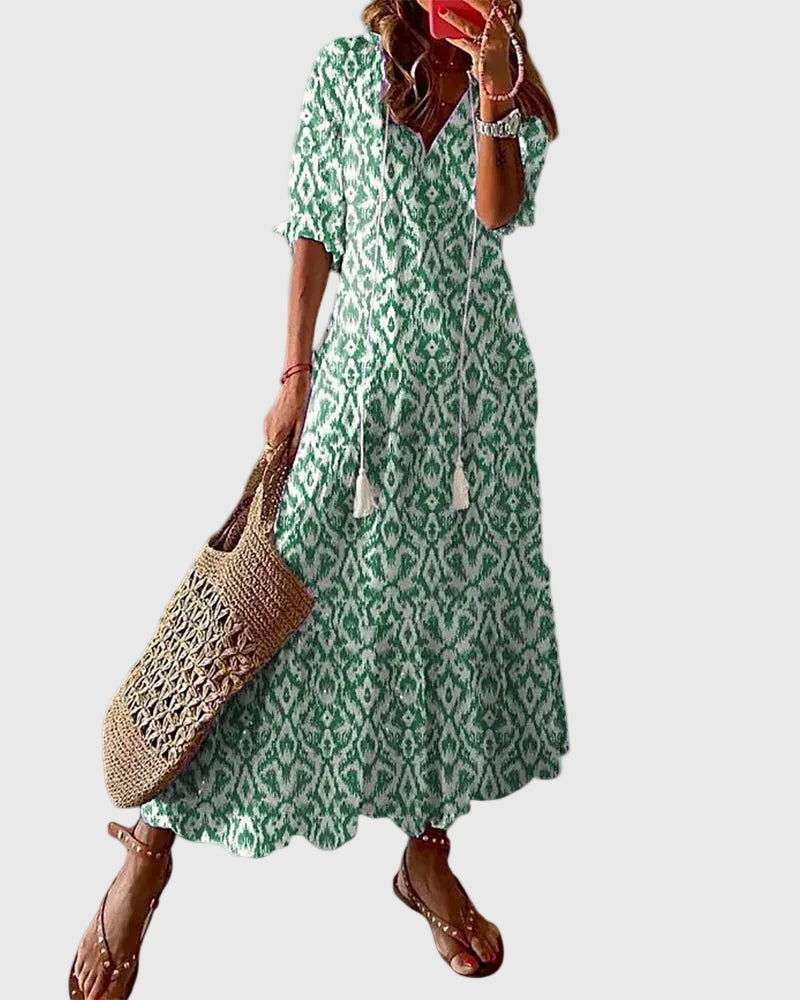 AMALIA™|BOHO VINTAGE SUMMER MAXI DRESS