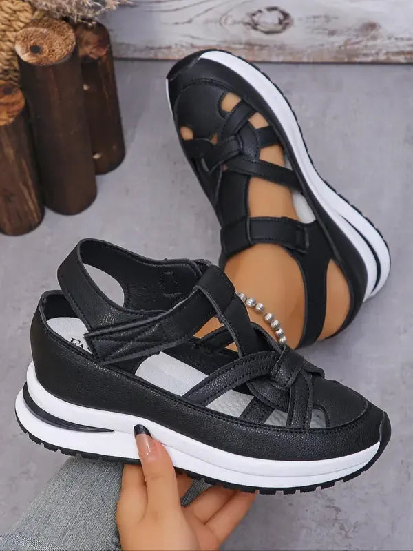ODETTE™|VELCRO COMFORTABLE WEDGE SANDALS
