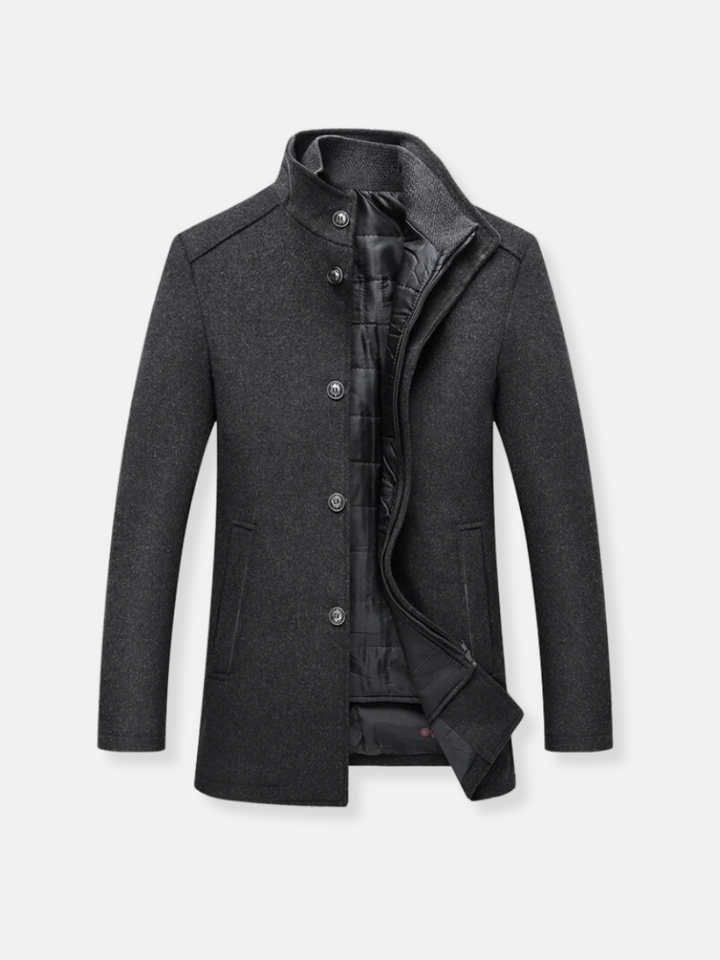 KINGSLEY™|WOOLEN TRENCH COAT FOR MEN