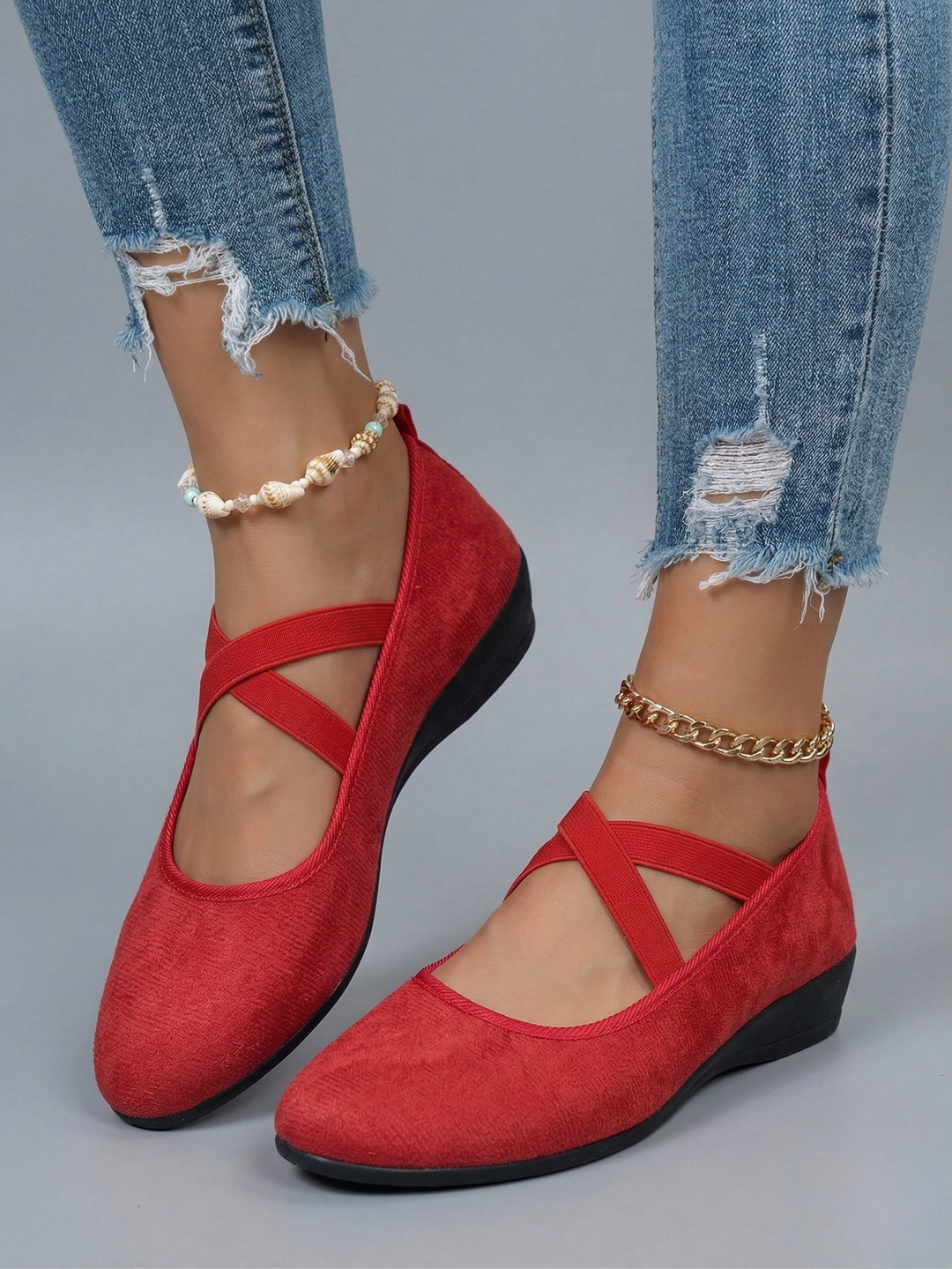 ELLE™|ELEGANT SUEDE SLIP-ONS