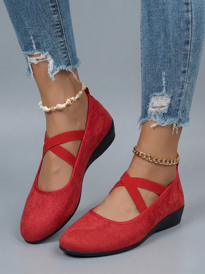 ELLE™|ELEGANT SUEDE SLIP-ONS