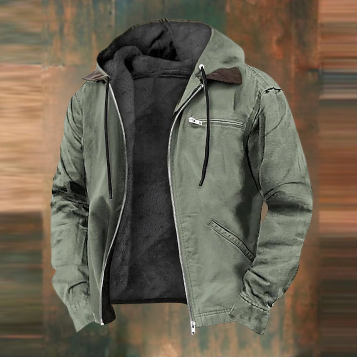 Nate™|Zipper Hooded Jacket