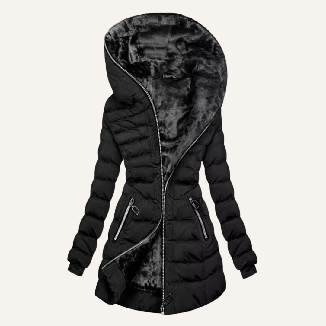 KEIRA™|QUILTED FUR COAT