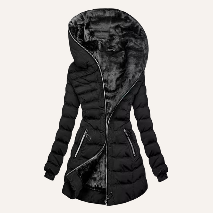 KEIRA™|QUILTED FUR COAT
