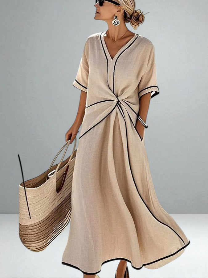 ISLA™|STRIPED MAXI DRESS