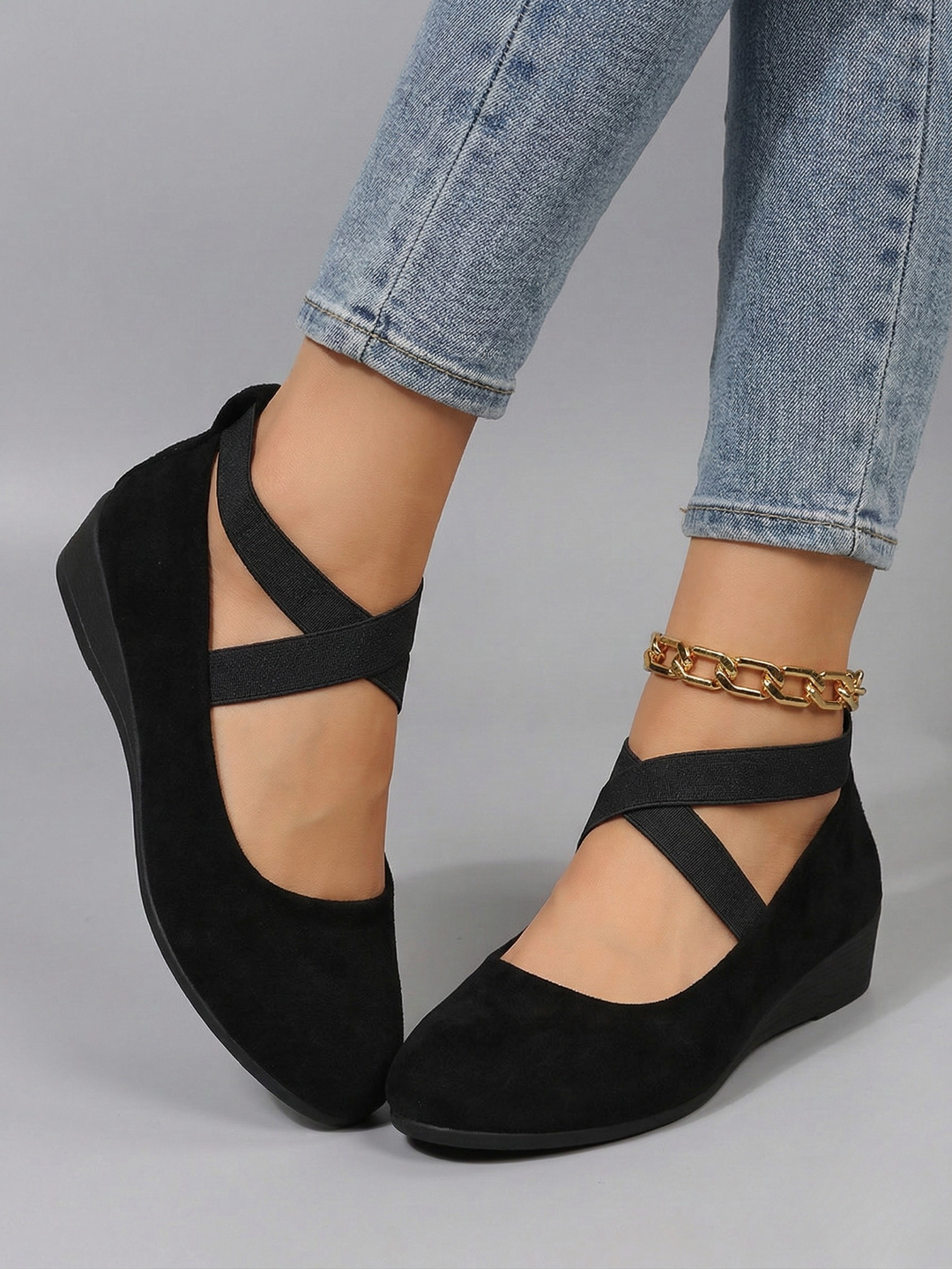 ELLE™|ELEGANT SUEDE SLIP-ONS
