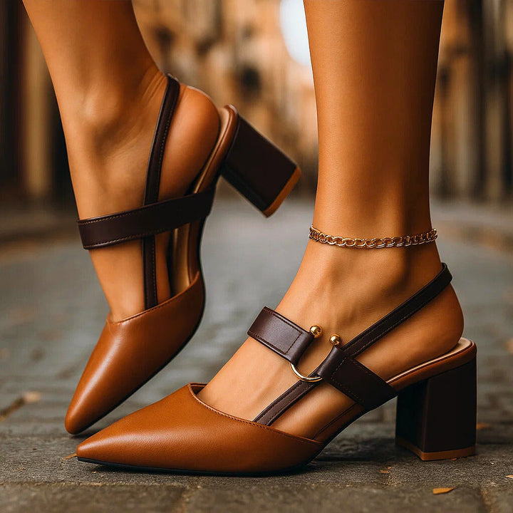 SIENNA™|CHIC SLINGBACK HEELS