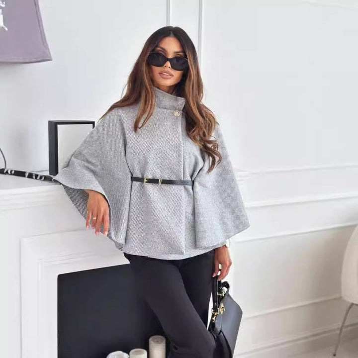 GENEVIEVE™|CHIC BELTED JACKET