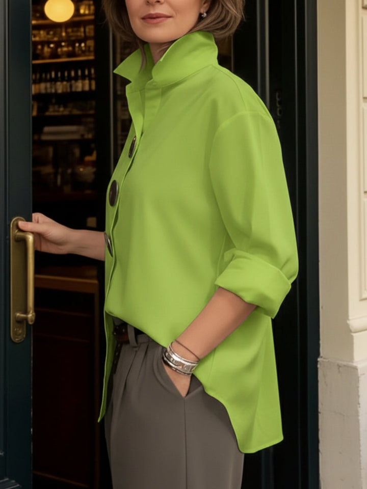ALMIRA™|STAND COLLAR BLOUSE