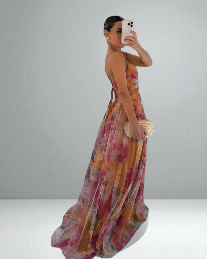 JULIETTE™|WATERCOLOR MAXI DRESS