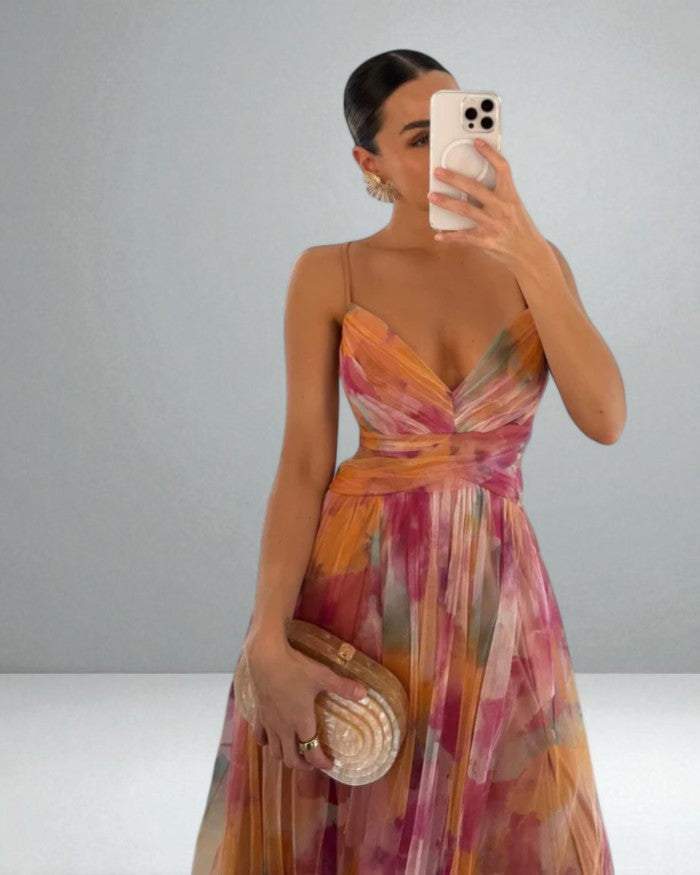 JULIETTE™|WATERCOLOR MAXI DRESS