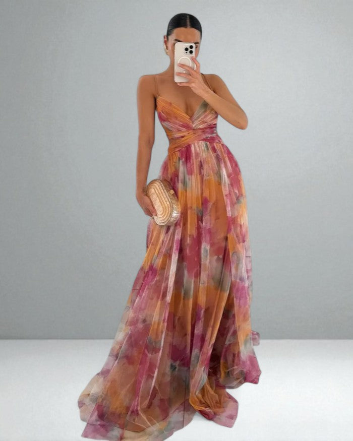 JULIETTE™|WATERCOLOR MAXI DRESS