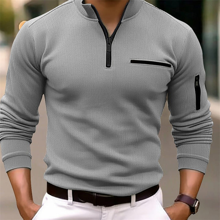 GUSTAV™|ZIP COLLAR SWEATER