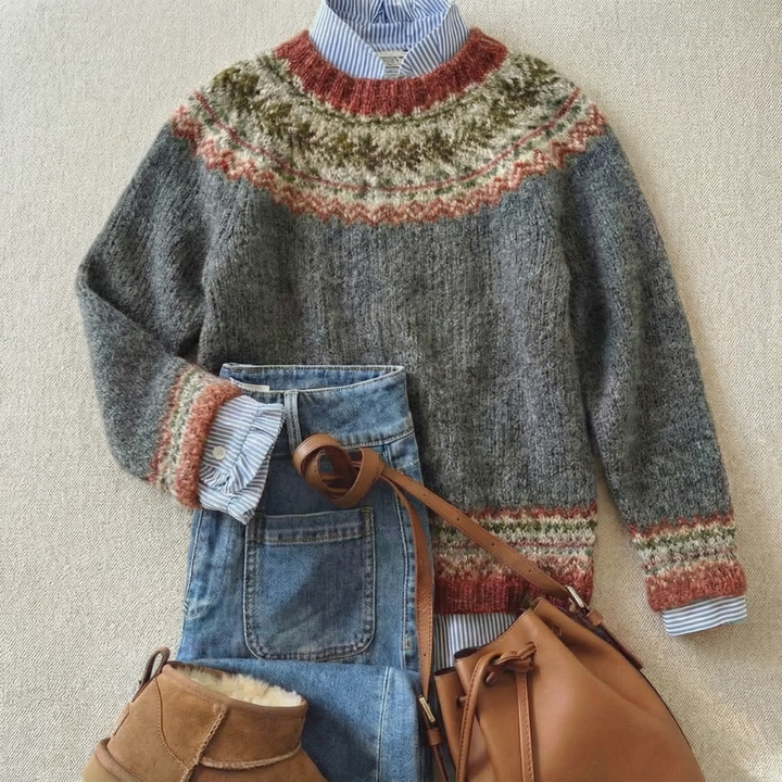 ELIZA™|NORDIC KNIT SWEATER