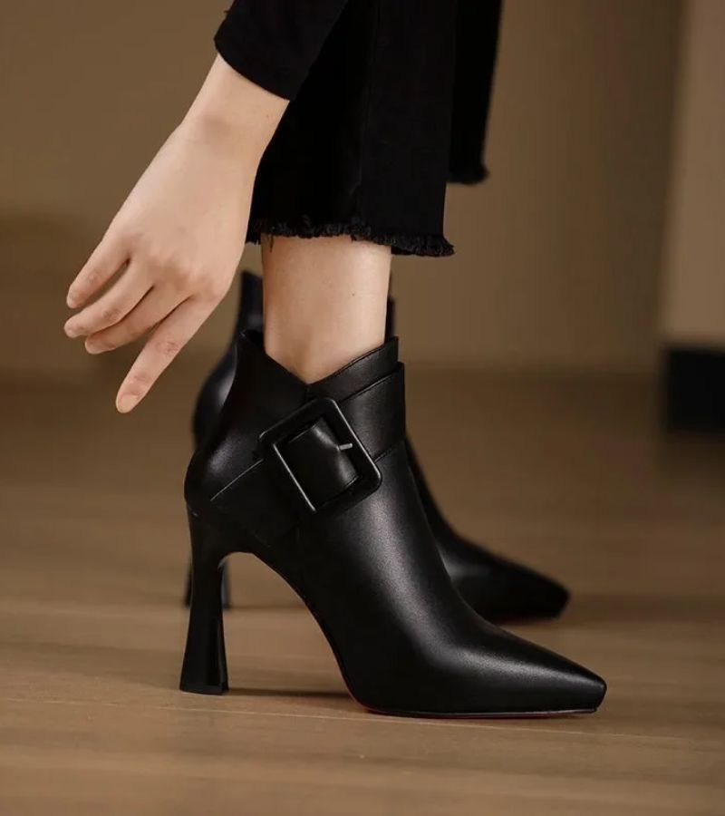 MADISON™|BUCKLE ANKLE BOOTS