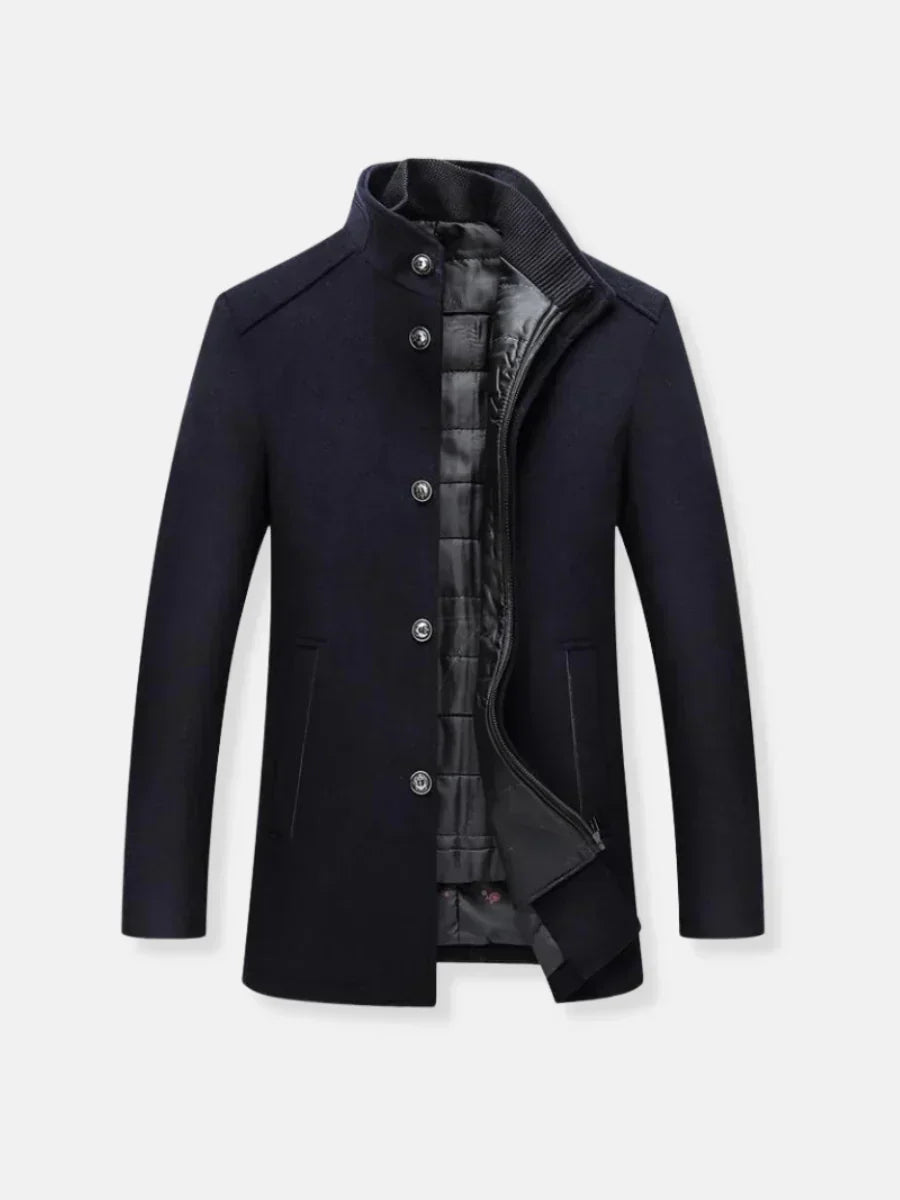 KINGSLEY™|WOOLEN TRENCH COAT FOR MEN