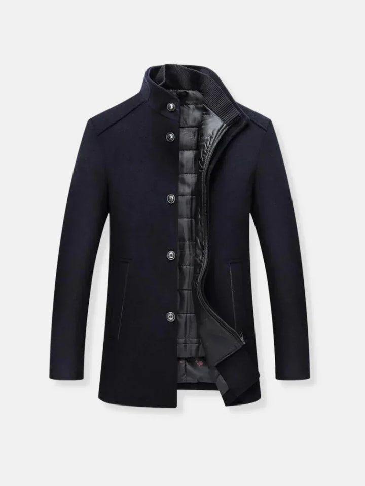 KINGSLEY™|WOOLEN TRENCH COAT FOR MEN
